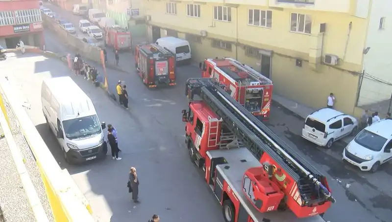 İstanbul'daki Tekstil Atölyesinde Çıkan Yangın, İtfaiye Ekiplerini Seferber Etti