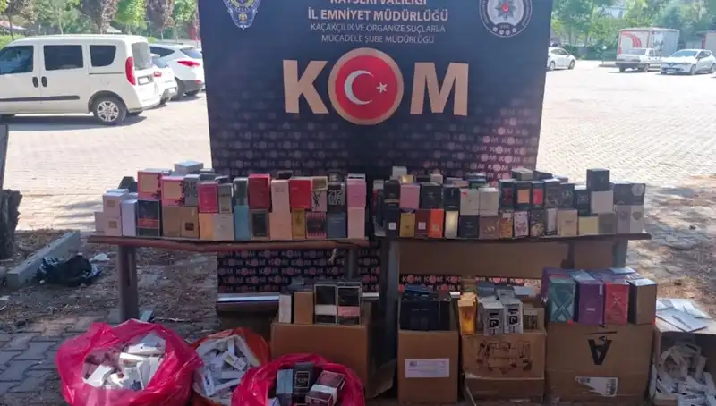 Kayseri'de Kaçak Parfüm Operasyonu: İki Gözaltı ve Büyük Miktarda Ürün Ele Geçirildi