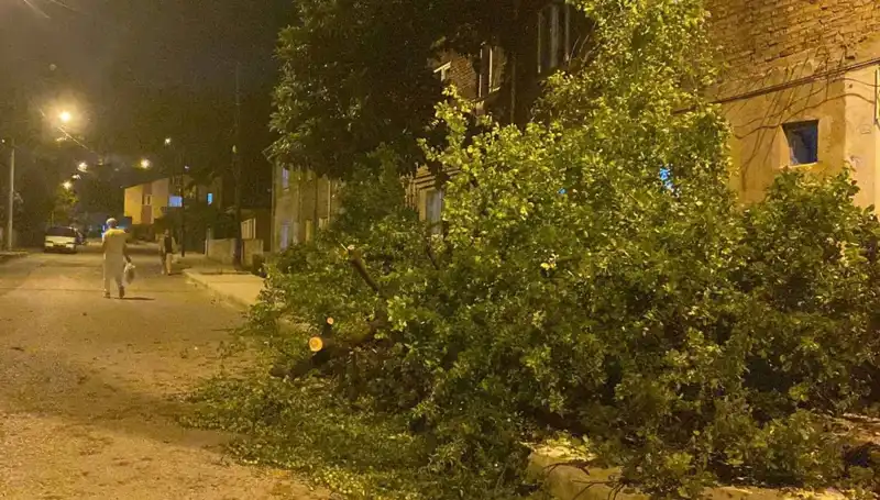 Karabük'te Fırtına Sonrası Tahribat: Şehir Adeta Harabe Haline Geldi