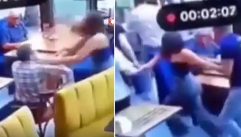 Restoran Şiddeti: Garsona Tokat Atan Müşteri Tekme Tokat Dayak Yedi