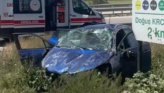 Kontrolden Çıkan Araç Takla Attı: Sıhhiye Ekibi Olay Yerinde!